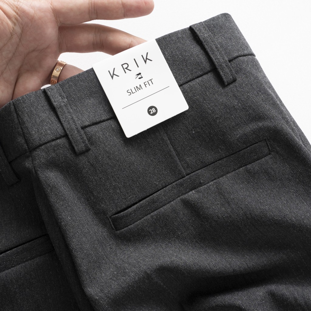 Quần Âu Nam KRIK Dáng Côn Có Họa Tiết Kẻ 8055 | BigBuy360 - bigbuy360.vn