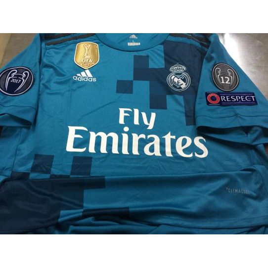 Áo Thun Đá Banh Real Madrid Jersey 3rd 2017 / 2018