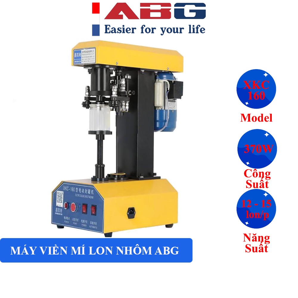 Máy Viền Mí Lon Nắp Nhôm ABG Chuyên Dụng Dành Cho Nhà Hàng, Quán Ăn