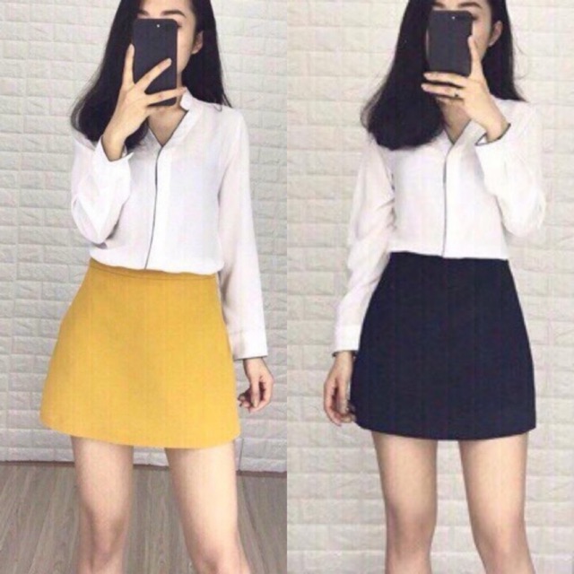 quần giả váy dáng A chất tuyết mưa