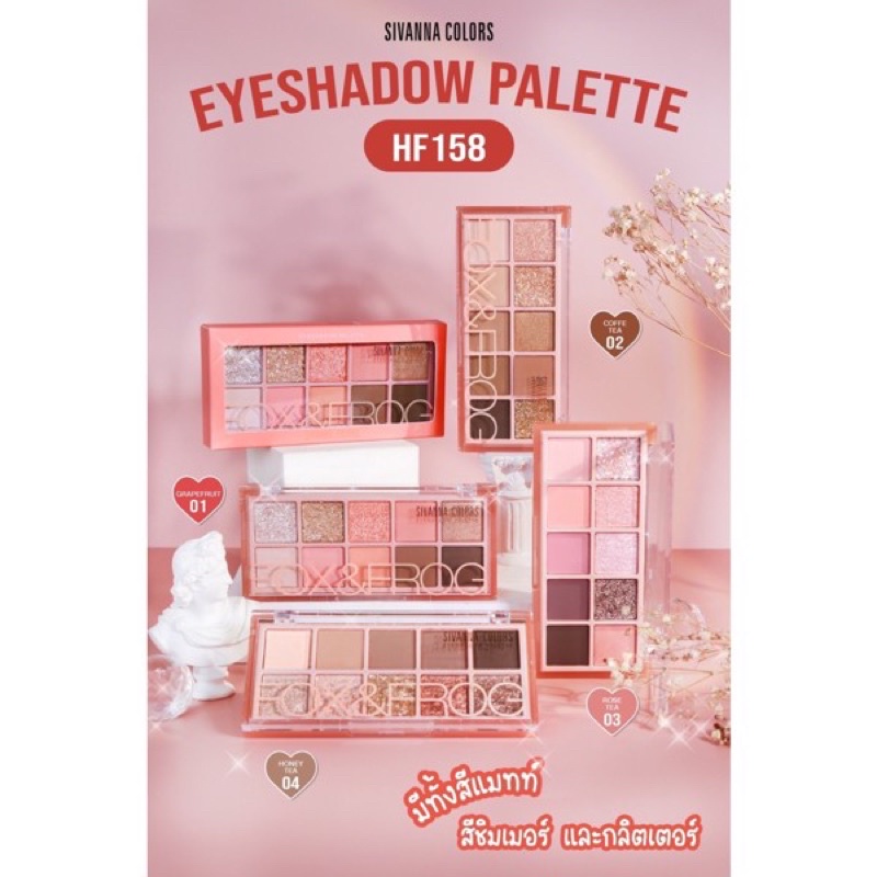 Bảng Mắt 10 Ô Sivanna Colors Fox & Frog Eyeshadow Palette | Shopee Việt Nam