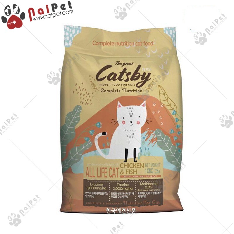 Thức Ăn Hạt Cho Mèo Mọi Lứa Tuổi Catsby Hàn Quốc 1kg