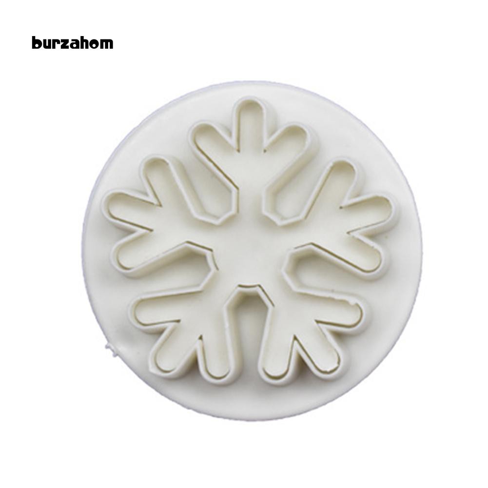 Set 3 khuôn cắt kẹo mềm trang trí bánh tạo hình bông tuyết