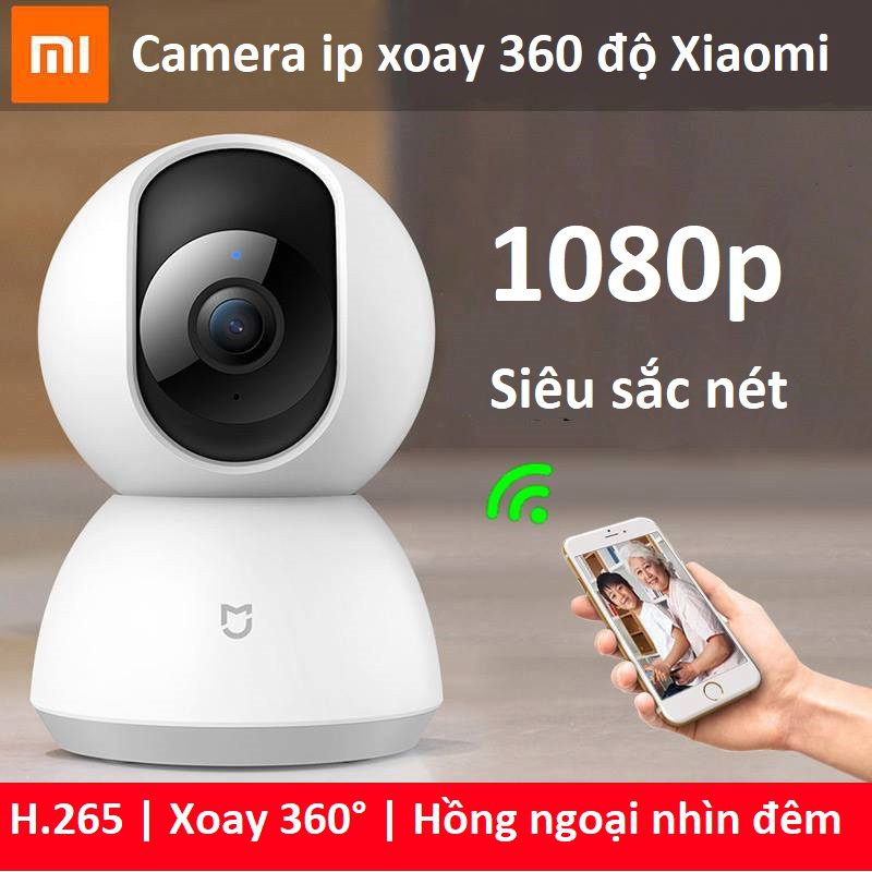 [✅CHÍNH HÃNG - TẶNG THẺ NHỚ] Camera ip wifi xoay 360 độ Xiaomi Mijia 1080P