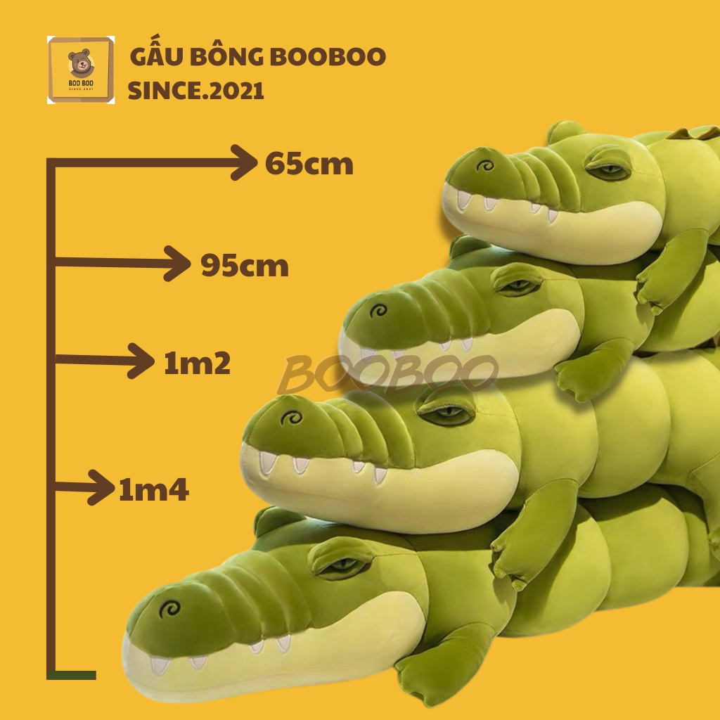 Thú nhồi bông cá sấu - gối ôm cá sấu đáng yêu- gaubongbooboo