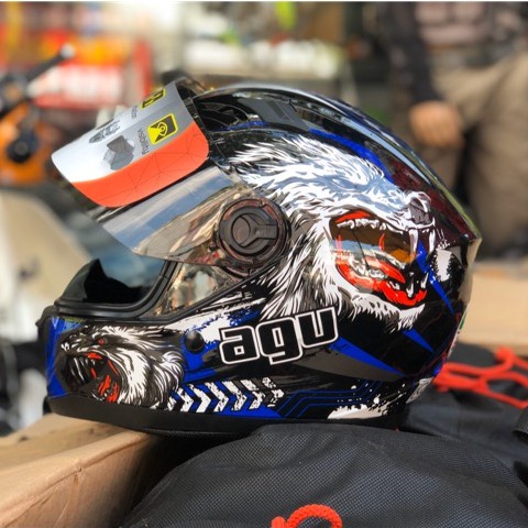 Mũ bảo hiểm AGU chính hãng nhiều màu tem