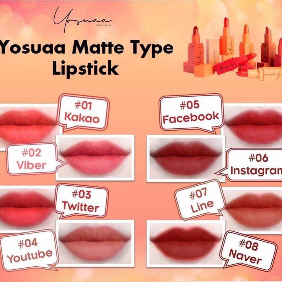 Son thỏi siêu lì Yosuaa Matte Lipstick mới | BigBuy360 - bigbuy360.vn