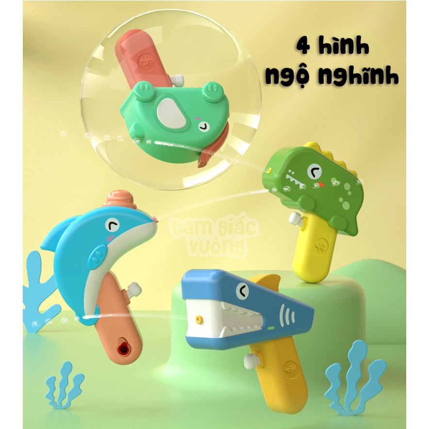 Súng bắn nước dễ thương ngộ nghĩnh nhiều màu sắc bắt mắt Súng phun nước đồ chơi cho bé