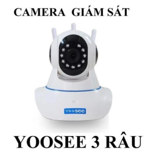 Camera IP YooSee Tiếng Việt Hỗ Trợ Thẻ Nhớ 64G, Camera Ip YooSee 3 Râu Full HD 2.0Mpx 1080p Tiếng Việt