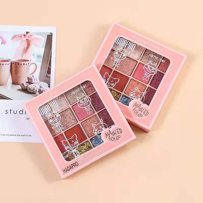 ❤️  Bảng Phấn Mắt Tutu No.7077 Boub Sixteen Color Eye Shadow Mashed Potato siêu xinh ❤️ -W118-D4T3