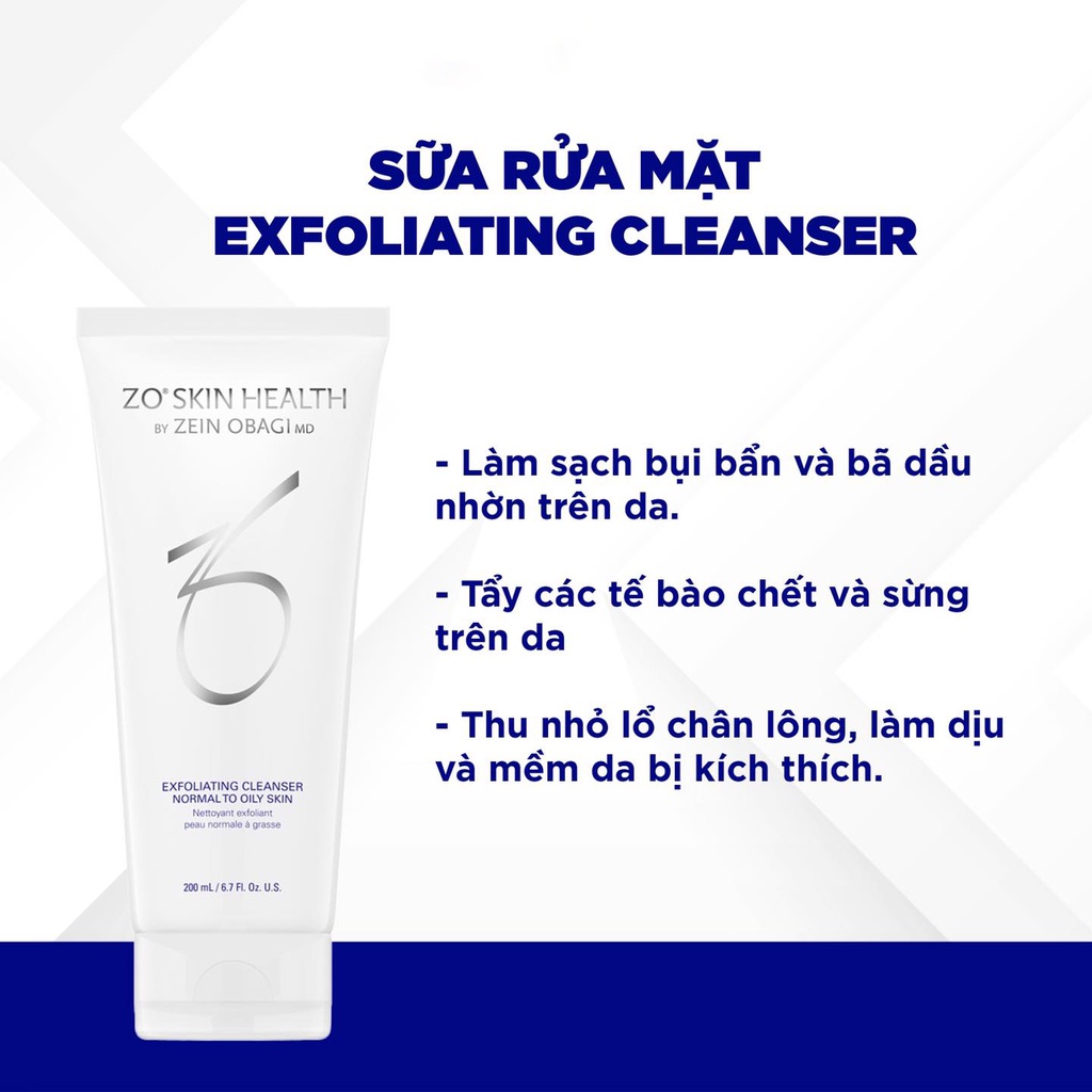 Sữa Rửa Mặt Cho Da Thường Và Da Thiên Dầu EXFOLIATING CLEANSER 60ml/200ml - Sữa rửa mặt | TheFaceHolic.com