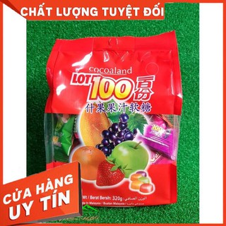 SIÊU KHUYẾN MẠI Kẹo LOT 100 trái cây tổng hợp - Gói 320g
