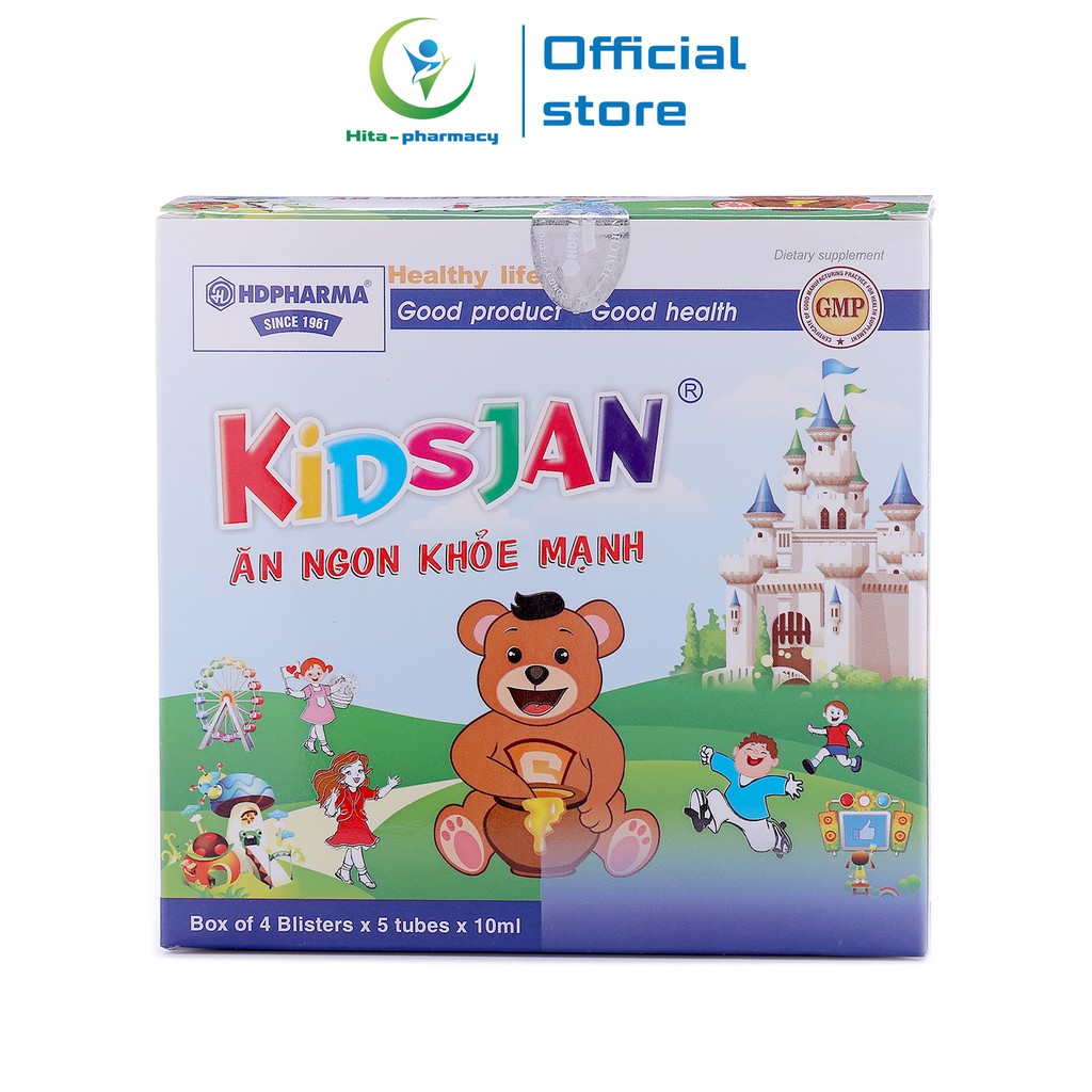 Siro KIDSJAN ăn ngon khỏe mạnh HDPHARMA giúp bé ăn ngon, tăng đề kháng 20 ống [KIDSJAN ăn ngon khỏe mạnh]