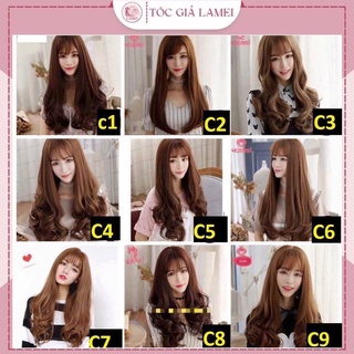 Tóc giả nữ cả đầu ❤️FREESHIP❤️ Tóc giả nguyên đầu xoăn kèm ảnh thật