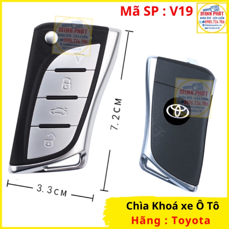 Chìa khoá xe Toyota Innova, Hilux, Fortuner, Altis, Vios