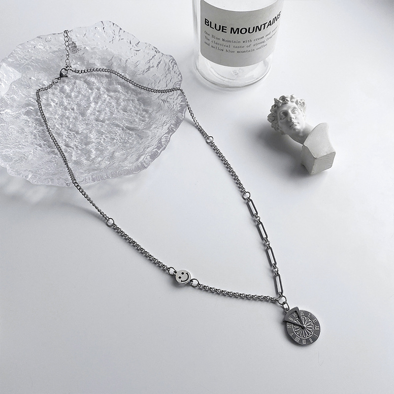 Dây Chuyền Mặt Số La Mã Phong Cách Hip Hop Đường Phố 22827