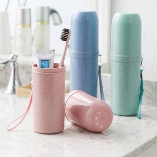Hộp Đựng Bàn Chải, Kem Đánh Răng Du Lịch - Nhựa Lúa Mì - Nhiều Màu