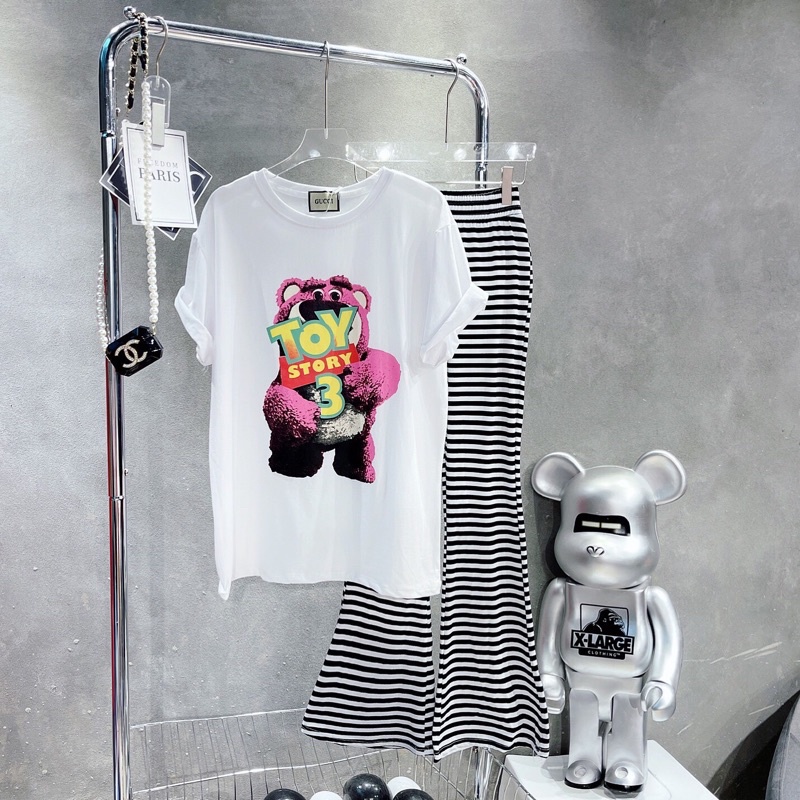 SET QUẦN ỐNG RỘNG GẤU TOY STORY SIÊU HOT VẢI ĐẸP FORM CHUẨN B7