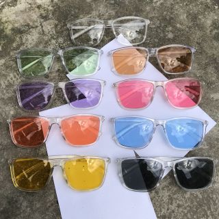 Kính tây màu gọng trong suốt