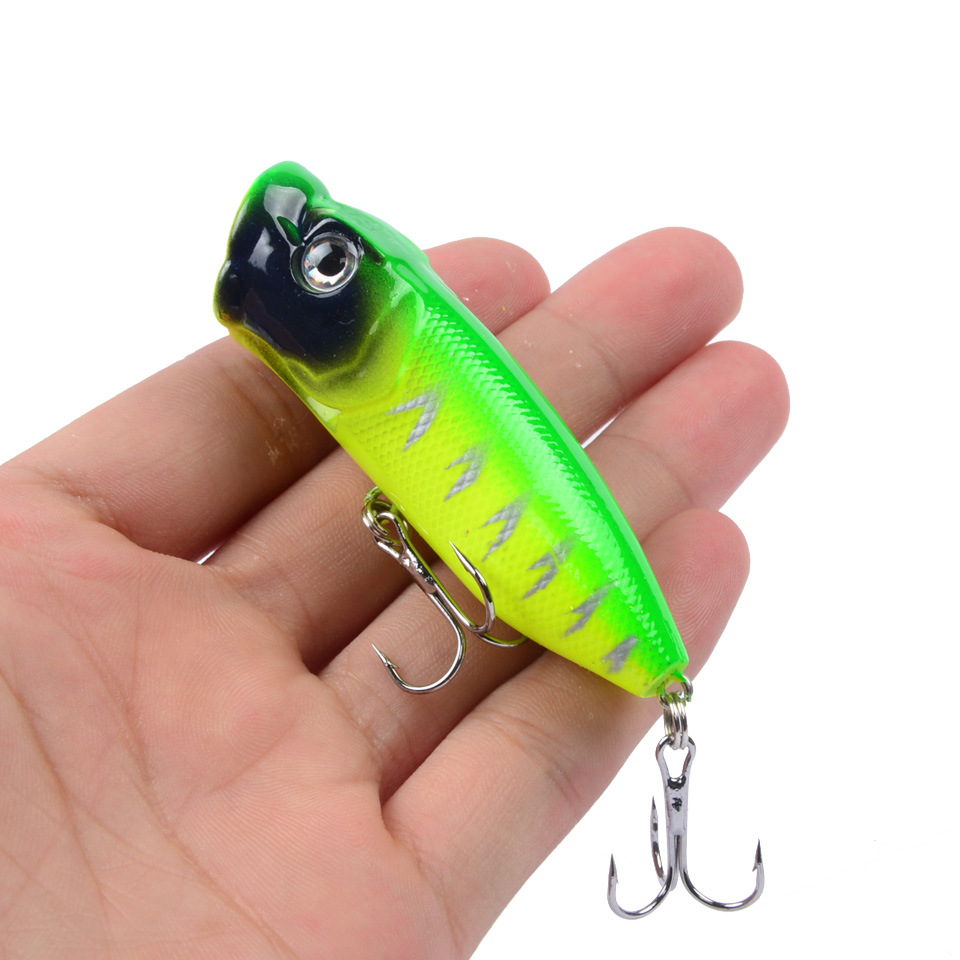 Mồi cá giả bằng nhựa cứng 6.5cm / 12g 3d 6 màu kèm móc câu