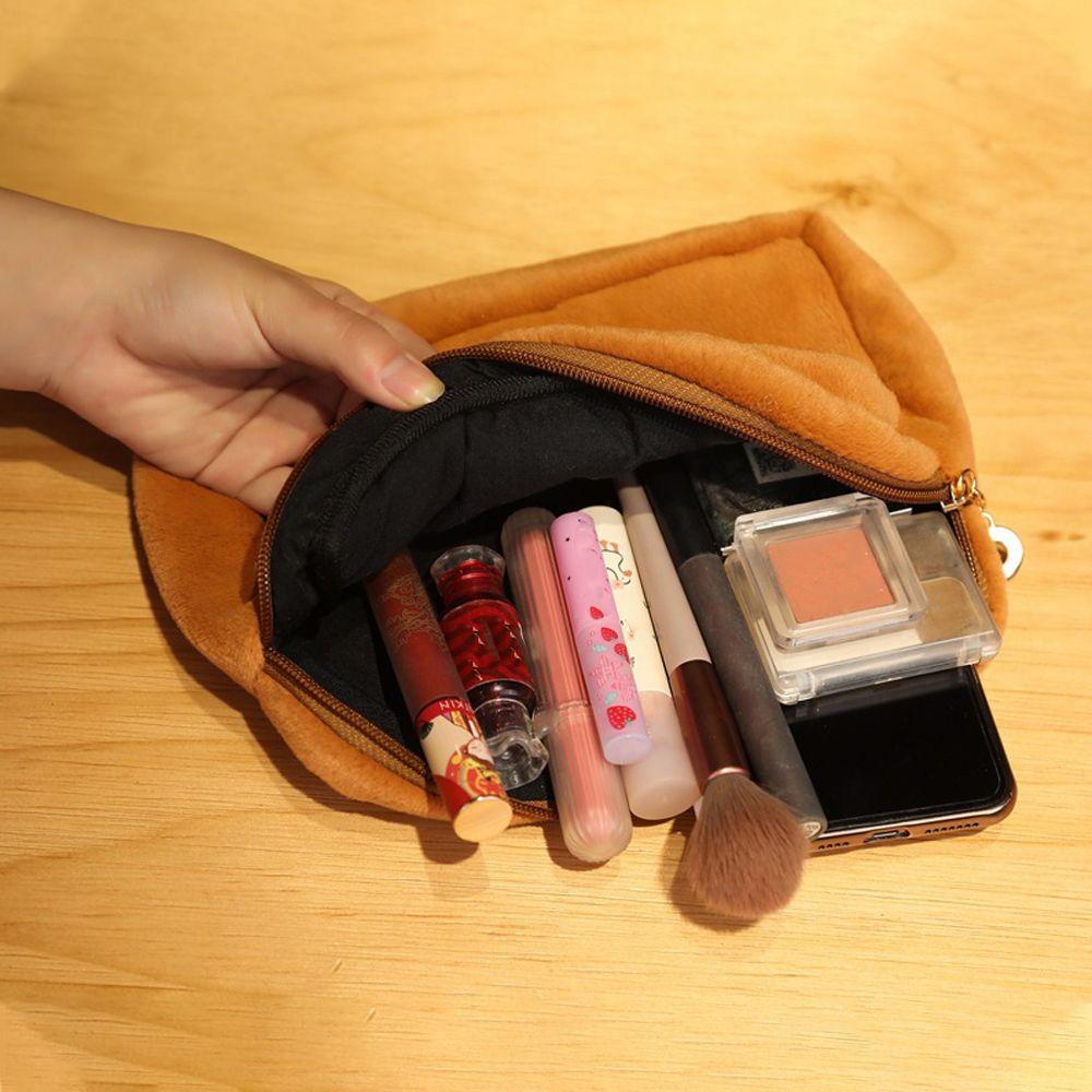 OCEANMAP Túi Đựng Mỹ Phẩm Du Lịch Sức Chứa Lớn In Họa Tiết Mèo Kitty Dễ Thương Cho Nữ