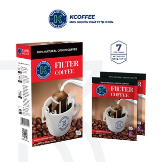 Cà phê phin giấy vị truyền thống nguyên chất trộn giữa hạt cà phê arabica & robusta - filter 105g