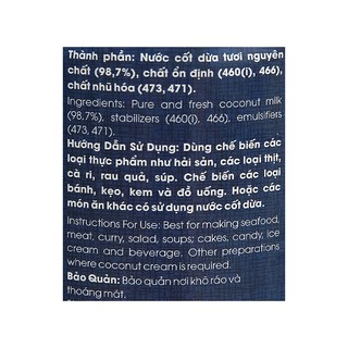 Nước cốt dừa đậm đặc Delta Coco lon 300ml