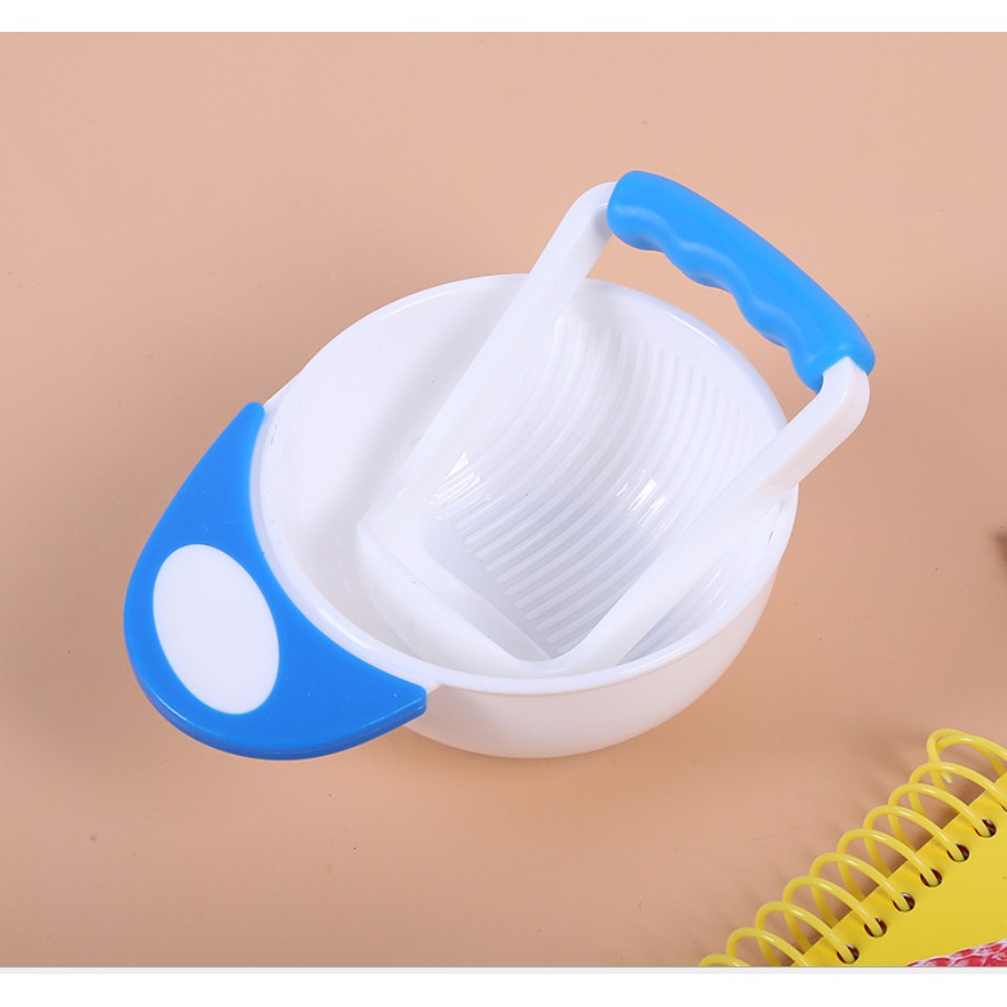 Bát Nghiền Thức Ăn Kèm Cán KIDWOW Chế Biến Đồ Ăn Dặm Cho Bé Tiện Lợi