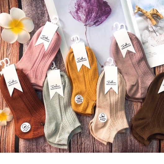 Set 10 Đôi Tất Len Gân Nữ Cao Cấp ( Tone Tối )