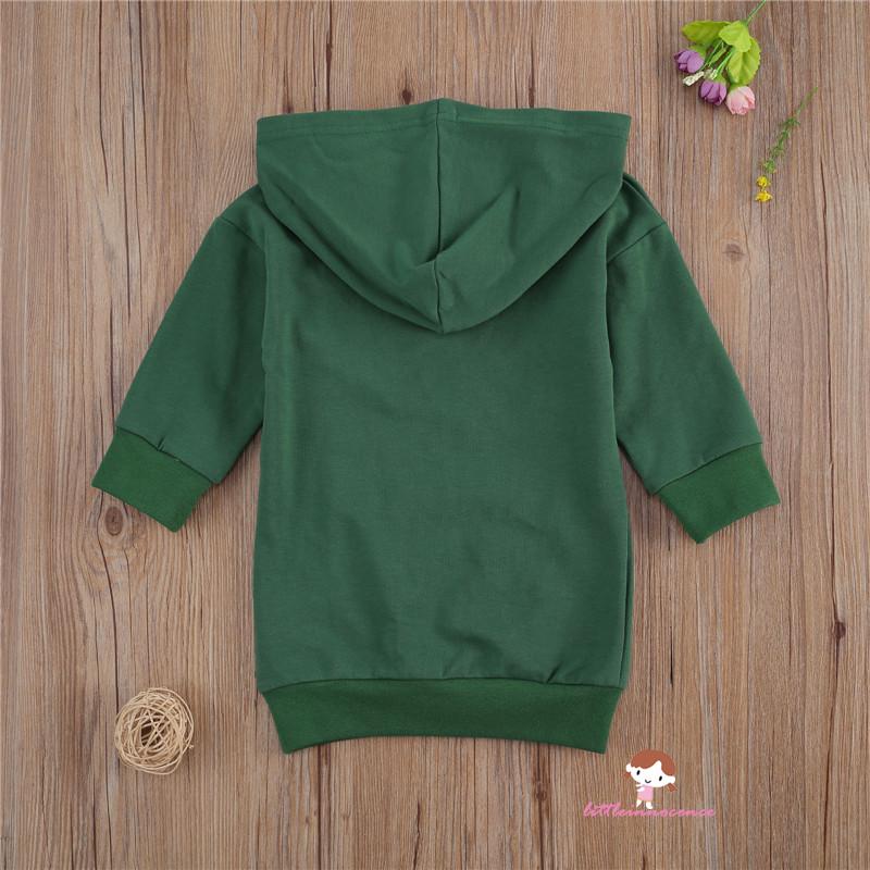 Đầm Hoodies Xinh Xắn Dành Cho Bé Gái 7-1 - 5 Tuổi