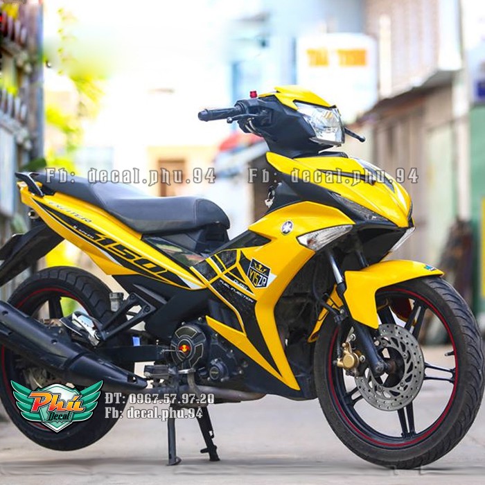 Tem rời Exciter 150 Y15 ZR vàng (W)