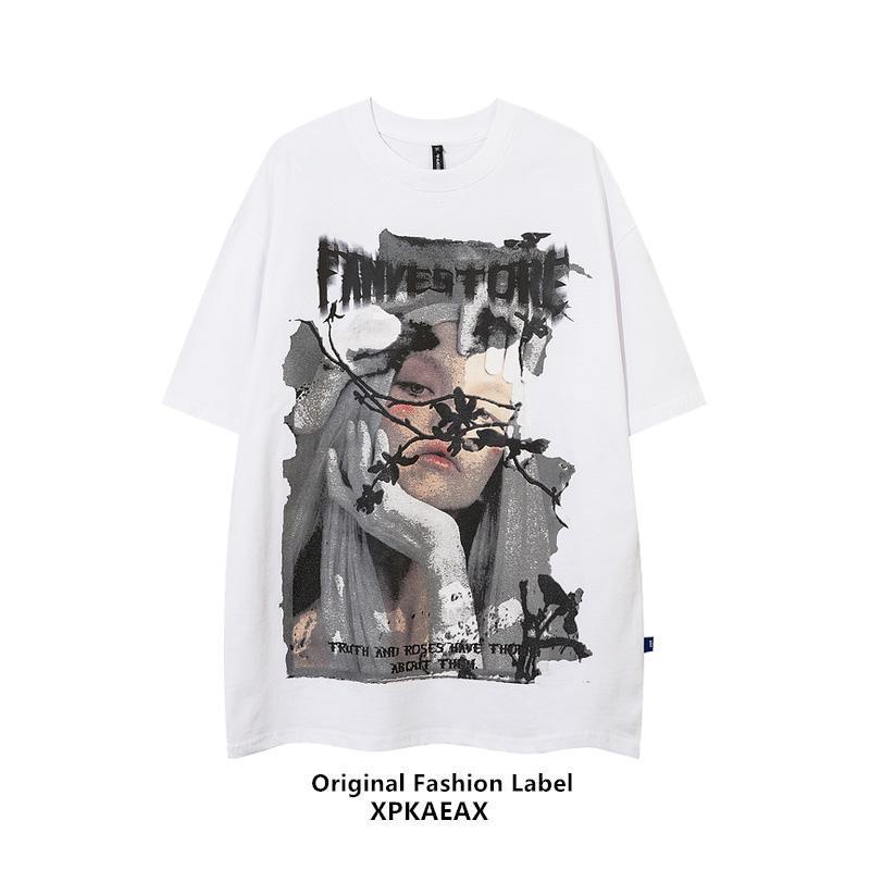 Áo thun tay lửng cỡ lớn thời trang mùa hè dành cho nam và nữ j3FU