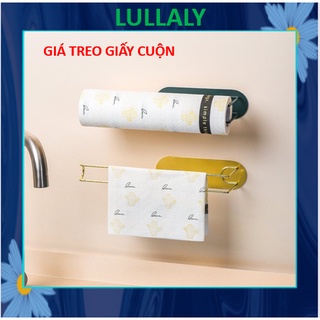 Giá treo giấy cuộn dán tường nhà bếp, treo khăn, màng bọc thức ăn đa năng phun sơn tĩnh điện không cần khoan đục
