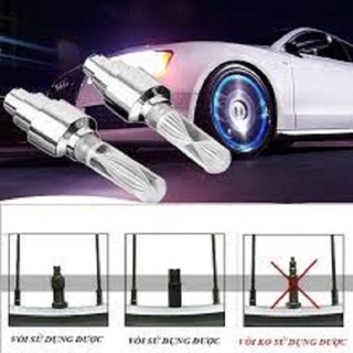 Đèn Led Chân Van Xe Máy Xe Đạp Cực Chất Có Sẵn Bin