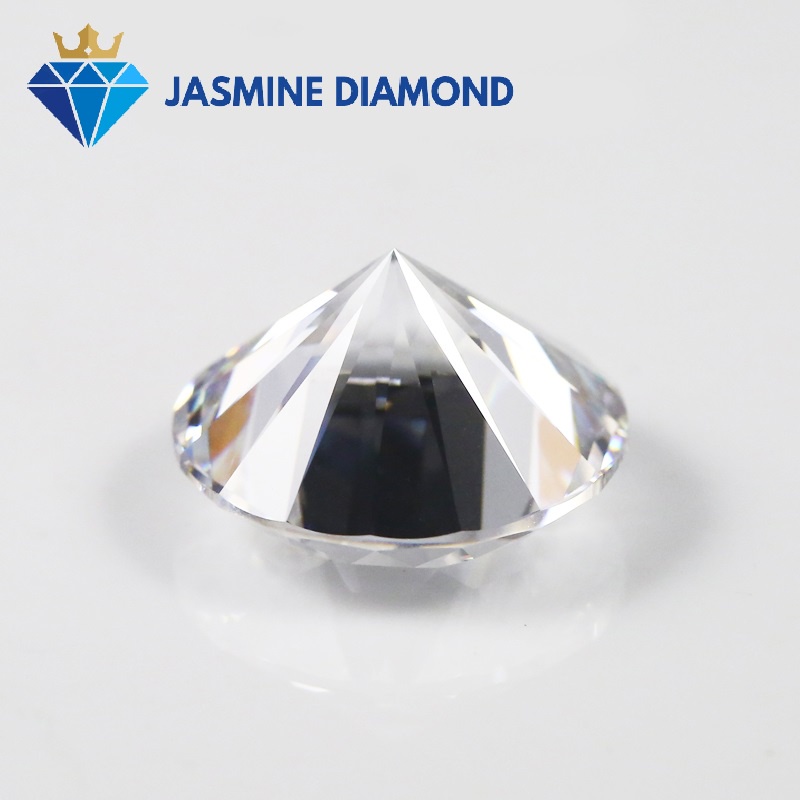 (Size 15-22 ly) Kim cương nhân tạo Mỹ Moissanite giác cắt tròn Lucky Star (16H&A)