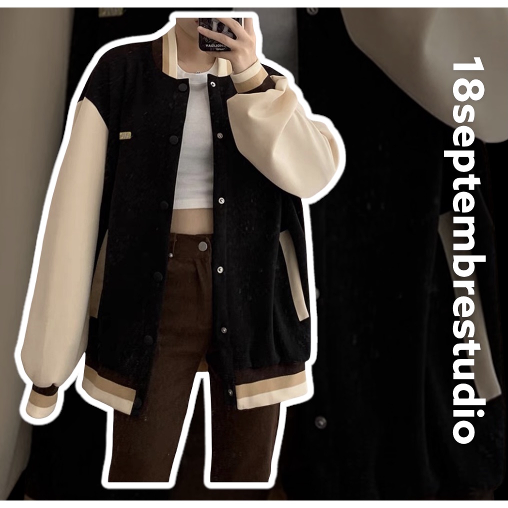 Áo bomber phối màu chất dạ ( Có ảnh feedback khách ở cuối)