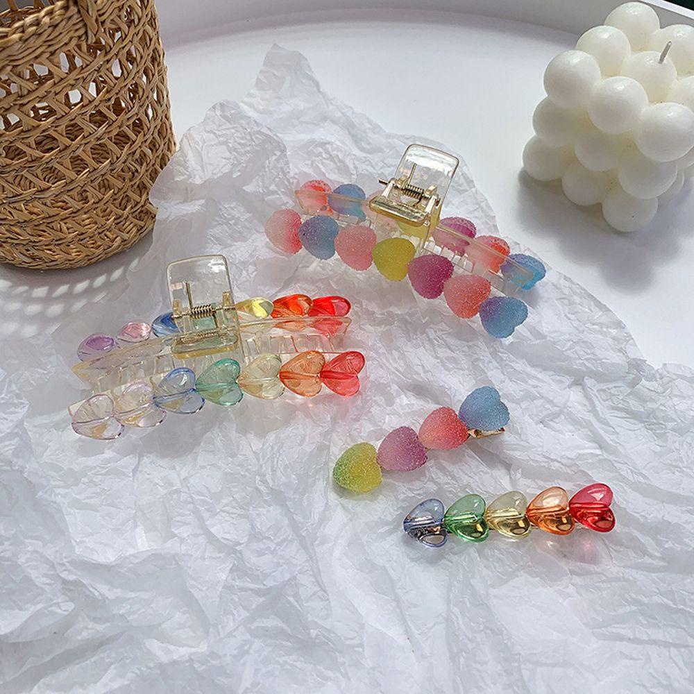 BACK2LIFE Giá Đỡ Kẹp Tóc Hình Con Cua Màu Sắc Ngọt Ngào Tiện Dụng Cho Nữ