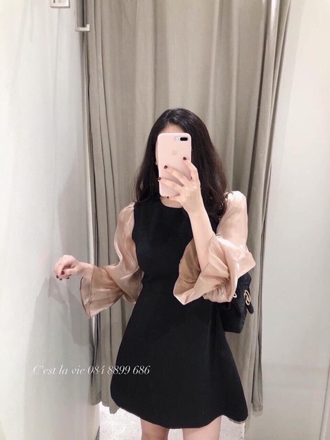 [Mã FAGREEN1505 giảm 10% tối đa 30K đơn 99K] Váy umi pha tay nhũ | BigBuy360 - bigbuy360.vn