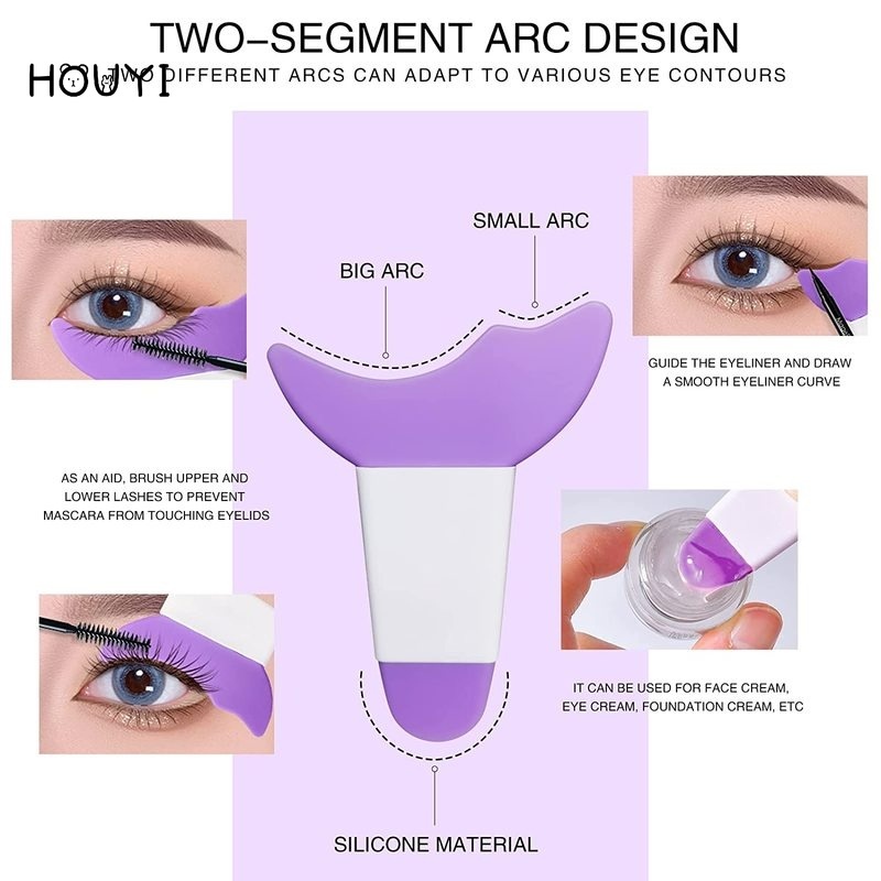 Mascara Silicone 3 Trong 1 Tạo Đường Kẻ Mắt Đa Năng Cho Người Mới Bắt Đầu