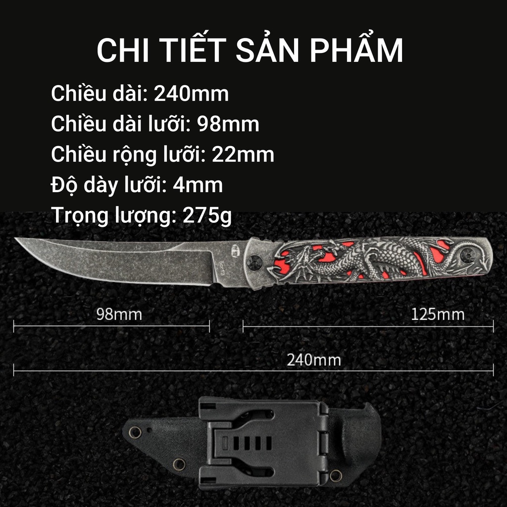 Dao sinh tồn Hx outdoors D-230 Dao chiến thuật,cắm trại,dã ngoại ngoài trời bushcraft