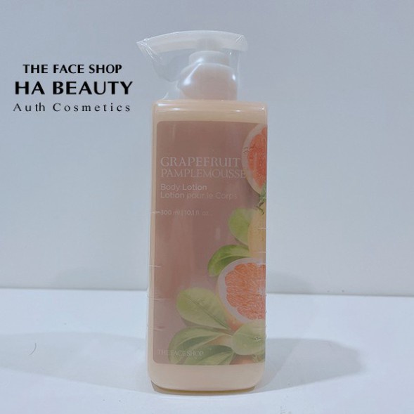 Sữa dưỡng thể dưỡng ẩm tốt trắng da thơm lâu The Face Shop Grapefruit Body Lotion 300ml The Face Shop