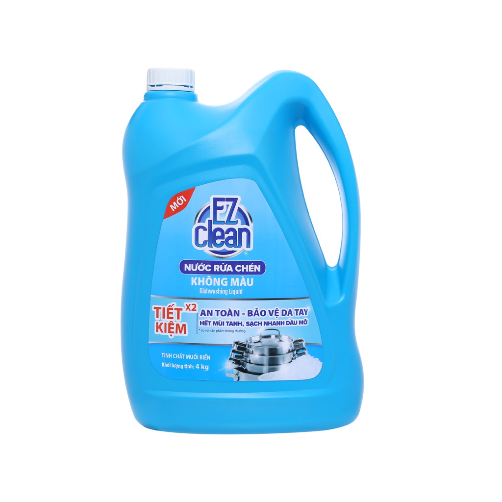 Nước rửa chén Ez Clean hương muối biển 4kg