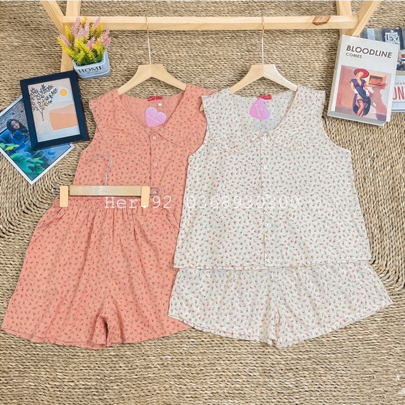 BỘ ĐŨI LỤA CỔ SEN HOẠ TIẾT HOA NHÍ