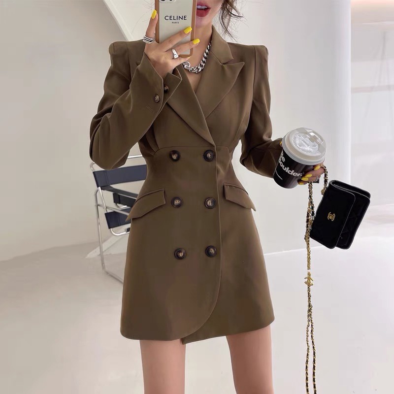 [Mã FAMARAL1 giảm 10K đơn 50K] Đầm vest nữ HB thiết kế sang trọng đủ size D070 | BigBuy360 - bigbuy360.vn