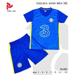 Set quần áo trẻ em, Áo bóng đá trẻ em hàng Việt Nam, thun lạnh cao cấp, siêu dễ thương ( Có in tên số theo yêu cầu ) P2