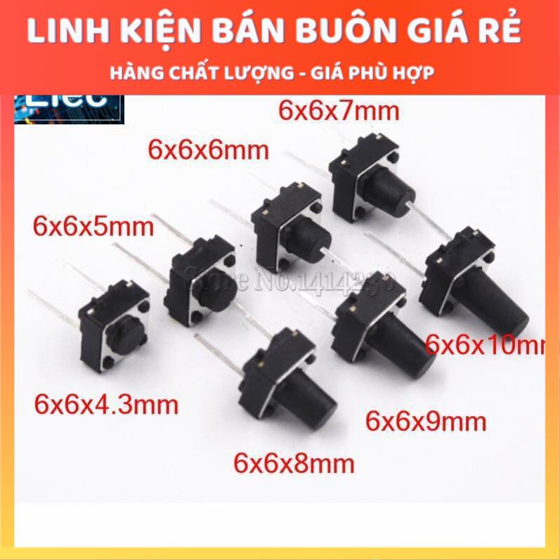 Nút Nhấn 2 Chân DIP, SMD