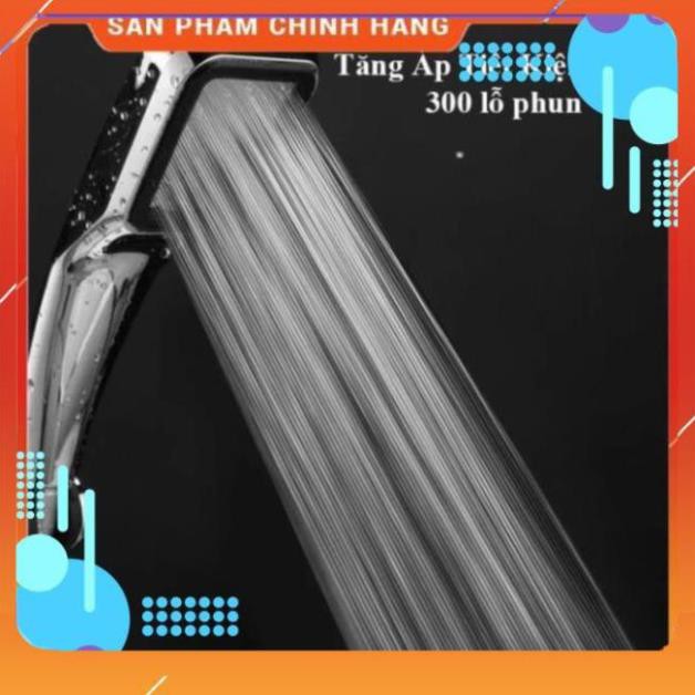 🚿Vòi sen tăng áp❤️FREESHIP🚛 Đầu vòi sen vuông Tăng áp 300 lỗ cao cấp 206787 bạc [SKM]