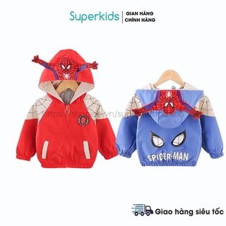 Áo khoác bé trai hình Siêu nhân 2 màu cho bé 10-23kg QATE720