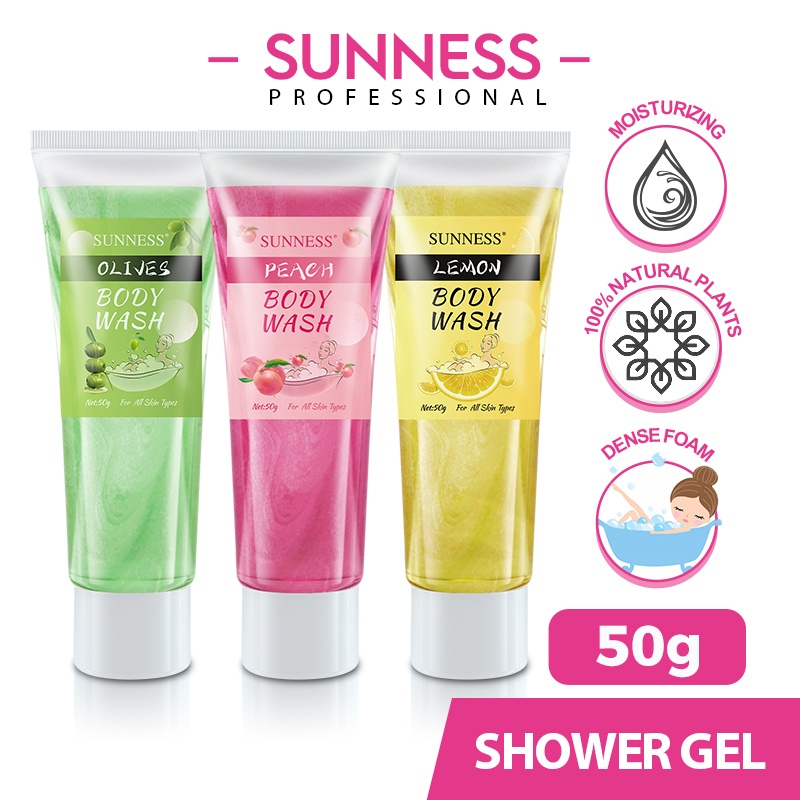 SUNNESS Sữa tắm nhiều màu sắc 50ML