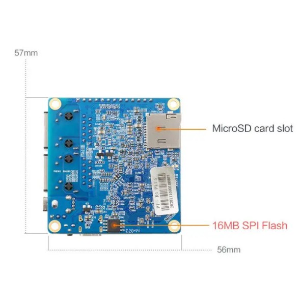 Máy tính nhúng Orange Pi R1 Plus RK3328 1GB RAM 2 cổng LAN 1GB | BigBuy360 - bigbuy360.vn